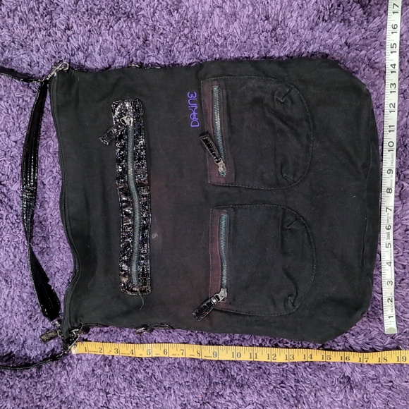 Vintage Dakine RN#91245 Poppy Tote Canvas Cotton Double Handle multi-pocket - Picture 9 of 12